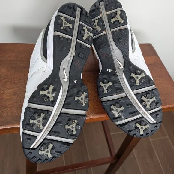 Nike Retro 2008 Power Channel TAC Golf Men's White and Black Size 10 Wide - Picture 5 of 10